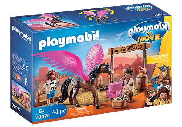 Playmobil-The-Movie-Marla-et-Del-avec-cheval-ailé