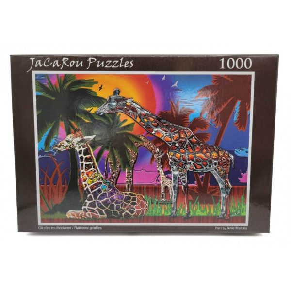 JP-GM100016-jacarou-casse-tete-1000-pcs-girafes-multicolores