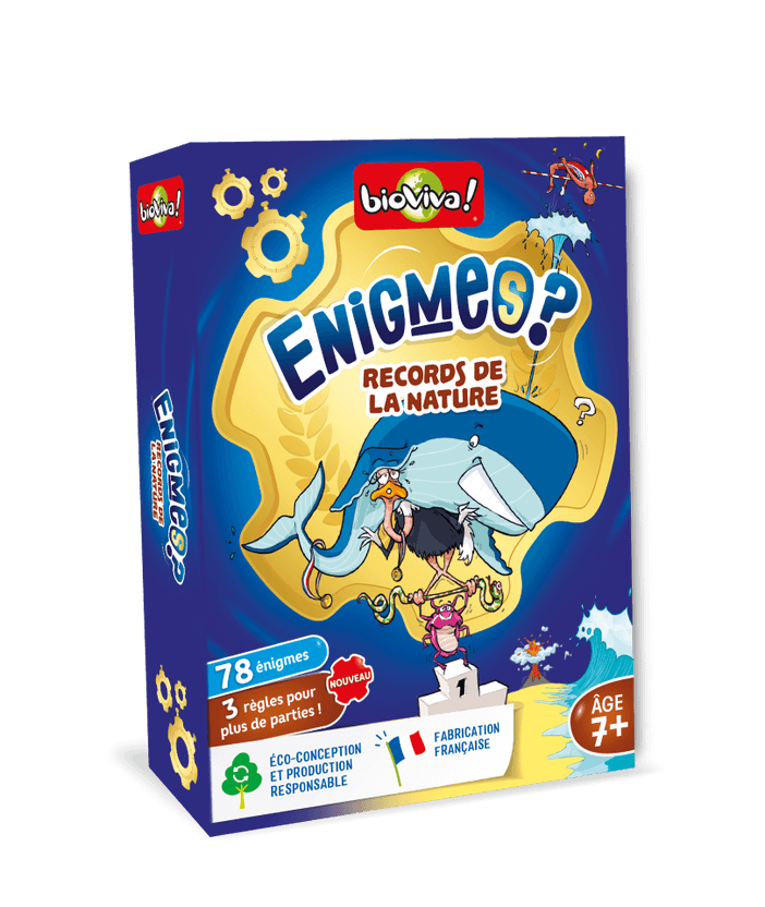 Bioviva 200493 - I Miei Primi Enigmi - Animali, Gioco Da Tavolo Per Bambini Dai 3 Anni, 1-6 Giocatori, 15 Minuti, Made In France